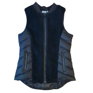 Athleta Women’s Responsible Down Tundra Vest Genuine Goose Winter Puff BLK Sz M - Picture 1 of 10