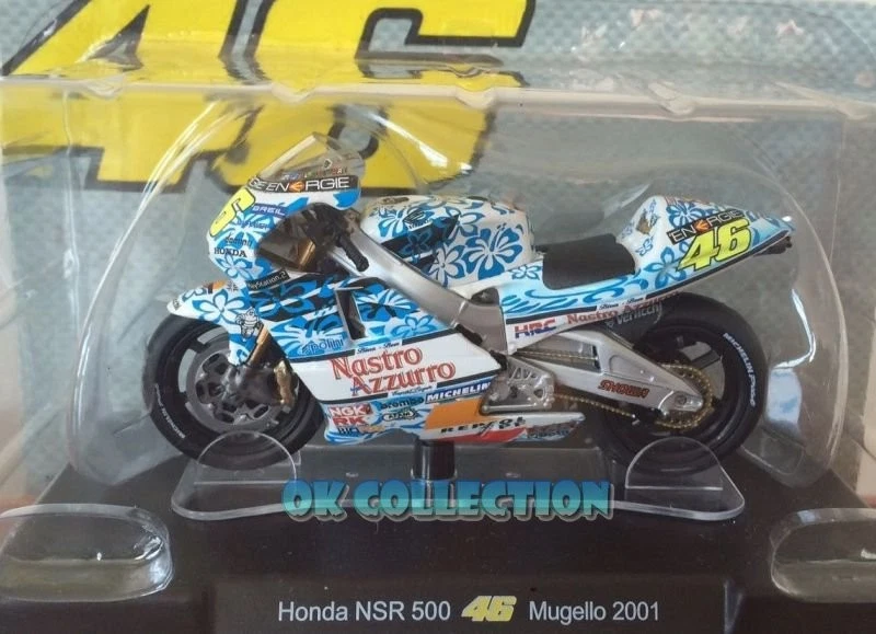 Modellino Moto GP Valentino Rossi scala 1:18 HONDA NSR 500 Mugello 2001 (07) - Immagine 1 di 1
