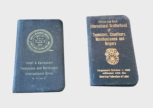 Libri vintage Union Dues 1956 set di 2 dipendenti e teamster di hotel e ristoranti - Foto 1 di 7