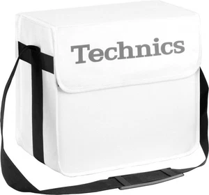 Technics DJ Record Bag 50 vinyl  White / Silver  Logo SL 1200 SL 1210 - Picture 1 of 2