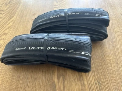 2 x Continental Ultra Sport III 700x25c Folding PureGrip Bike Tyres No Box - image 1 of 2