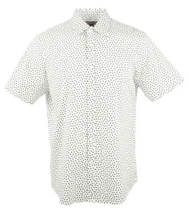 Camisa para hombre Michael Kors con adornos elásticos con botones delanteros manga corta-M-XL - Imagen 1 de 3