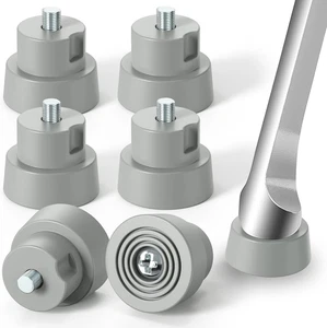 6-Pack Door Stopper Replacement Rubber Tips, Heavy Duty Kickdown Door Stop Tips  - Picture 1 of 12