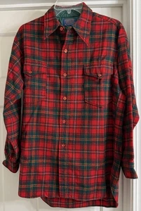 Vintage Pendleton Woolen Mills Wolle Flanell kariert L/S Knopfleiste Hemd Herren Gr. L (16)! - Bild 1 von 4