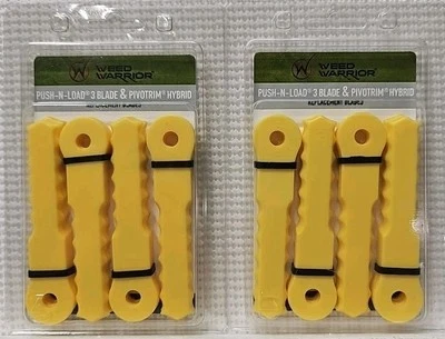 2 Pack Weed Warrior Push-N-Load 3 Blade & Pivotrim Hybrid Replacement Blades  - Image 1 of 2