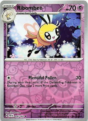 Ribombee 076/162 - REVERSE HOLO - SV05: Temporal Forces - NM - Image 1 of 2