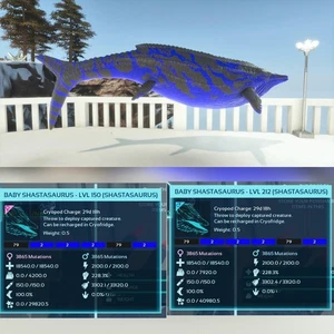 ARK ASCENDED PVE OFFICIAL PAIR BABY SHASTASAURUS SUBZERO PC/XBOX/PS5 - Bild 1 von 4