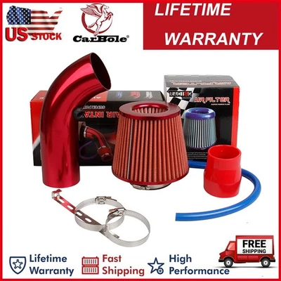 3Inch Cold Air Intake Filter Pipe Induction Kit Car Parts Power Flow Hose System - Image 1 of 4