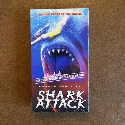 Shark Attack VHS 1999 Screener Promo New Sealed Casper Van Dien Ernie Hudson - Image 1 of 4