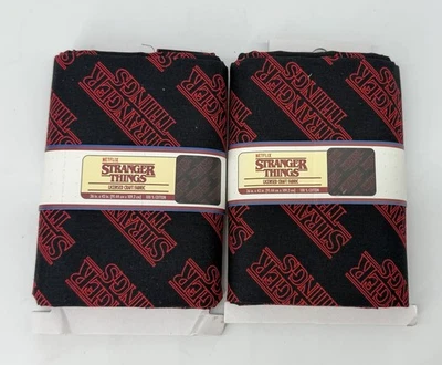 2 - Netflix Stranger Things 1 Yard Pre-Cut 100% Cotton Fabric 36" x 43" - Image 1 of 4
