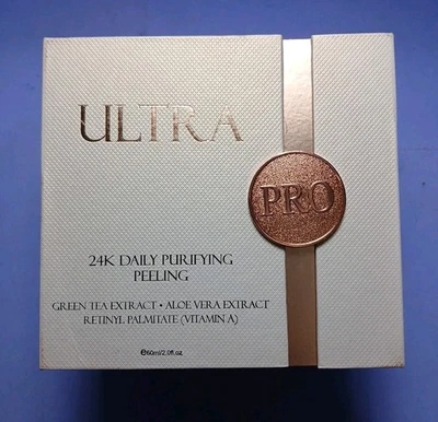 Crema exfoliante purificante diaria Ultra PRO 24k 2 fl oz aloe vera Foto 1 de 4