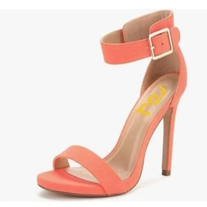 FSJ Orange Women Versatile Ankle Strap Buckle Sandals Open Toe High Heel Shoes - Picture 1 of 8