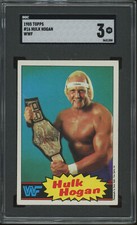 1985 Topps WWF #16 Hulk Hogan RC Rookie VG SGC 3