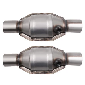 2 X 2.25" Inlet outlet Universal Catalytic Converter 400cell 13" Overlength - Picture 1 of 9