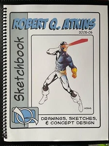 ROBERT Q. ATKINS 2005-06 SDCC Comic Art SKETCHBOOK - ULTRA-RARE! - Picture 1 of 12