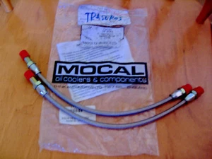 Triumph Aeroquip Rear Brake Hoses (x2) Latiguillos Acerco Inoxidable trenzado - Foto 1 di 1