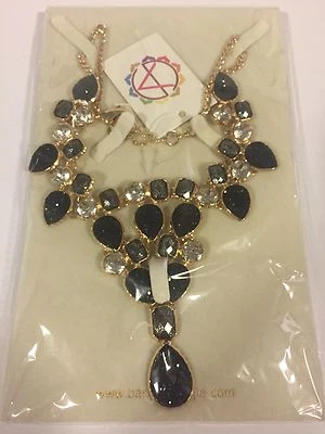 Amrita Singh BLACK STATEMENT Easter Jocasta Necklace- NEW W TAGS -LOWER PRICE - Image 1 of 4