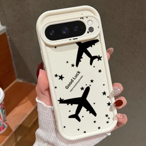 Für Google Pixel 9 Pro XL 8A 8 7 Stoßfeste Silikon Handyhülle Flugzeug Cover - Bild 1 von 14