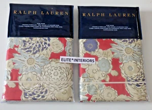 Ralph Lauren Remy Floral King Pillow Sham Set of 2 NEW - Picture 1 of 3