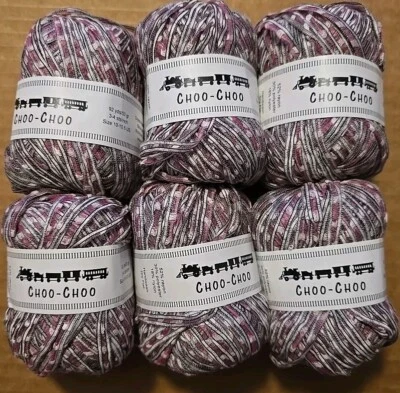 YARN Crystal Palace - Choo Choo Ribbon Yarn- 6 Skeins Light Red 1772 - Image 1 of 4