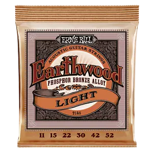 Ernie Ball Earthwood Light Phosphor Bronze Acoustic Guitar Strings P02148 - Picture 1 of 2