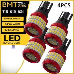 4PCS White 921 T15 LED Backup Reverse Lights Bulbs for Dodge Durango 2014-2020 - Bild 1 von 8