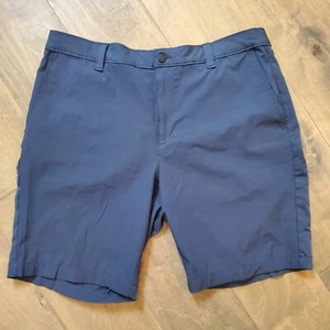 NWOT Banana Republic Men's Elastic Waist Comfort Flat Front Shorts Blue Size 38 - Picture 1 of 9