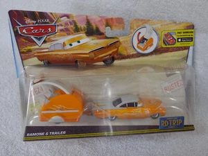 Disney Pixar Cars Movie Crusin Yellow Ramone 1959 Chevrolet Impala cp & Trailer - Picture 1 of 4