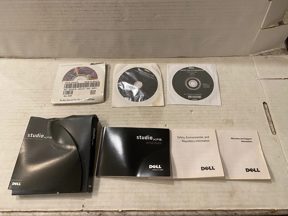 Dell  Studio Xps Reinstall Guide With Extras , Belkin Transfer Cable , Windows 7 - Image 1 of 4