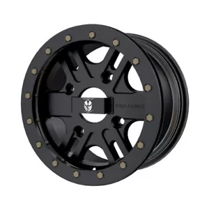 Pro Armor® Combat Wheel, Matte Black Front/Rear R14 x 7 - 1523283 - (Multi Fit) - Foto 1 di 1