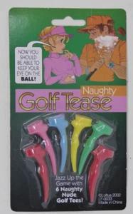 Naughty Golf Tees Tease Woman Body Shape Gag Gift 2002 Vintage Gag Gift - Picture 1 of 5