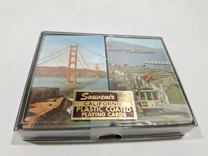 Cartas de recuerdo vistas vintage de California San Francisco 2 barajas nuevas - Imagen 1 de 3