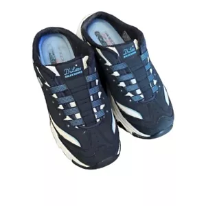 Skechers Dlites Womens Slip On Sneakers Blue and White US 6 Memory Foam D’Lites - Picture 1 of 9