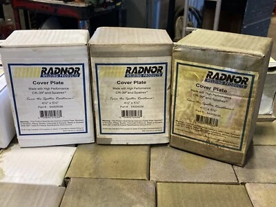 ( Qty 50 ) RADNOR COVER PLATES CR-39 Lenses 4 1/2" x 5 1/4" PART # 64005036