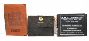 CARTERA RACIÓN GUERRA CON LIBRO Y SOBRE DE CUERO - ERA WW11 1943 - Imagen 1 de 3