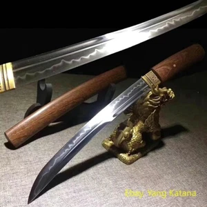 Espada Corta Japón Afilada Ninja Tanto Katana T10 Acero Arcilla Hoja Templada #1213 - Imagen 1 de 9