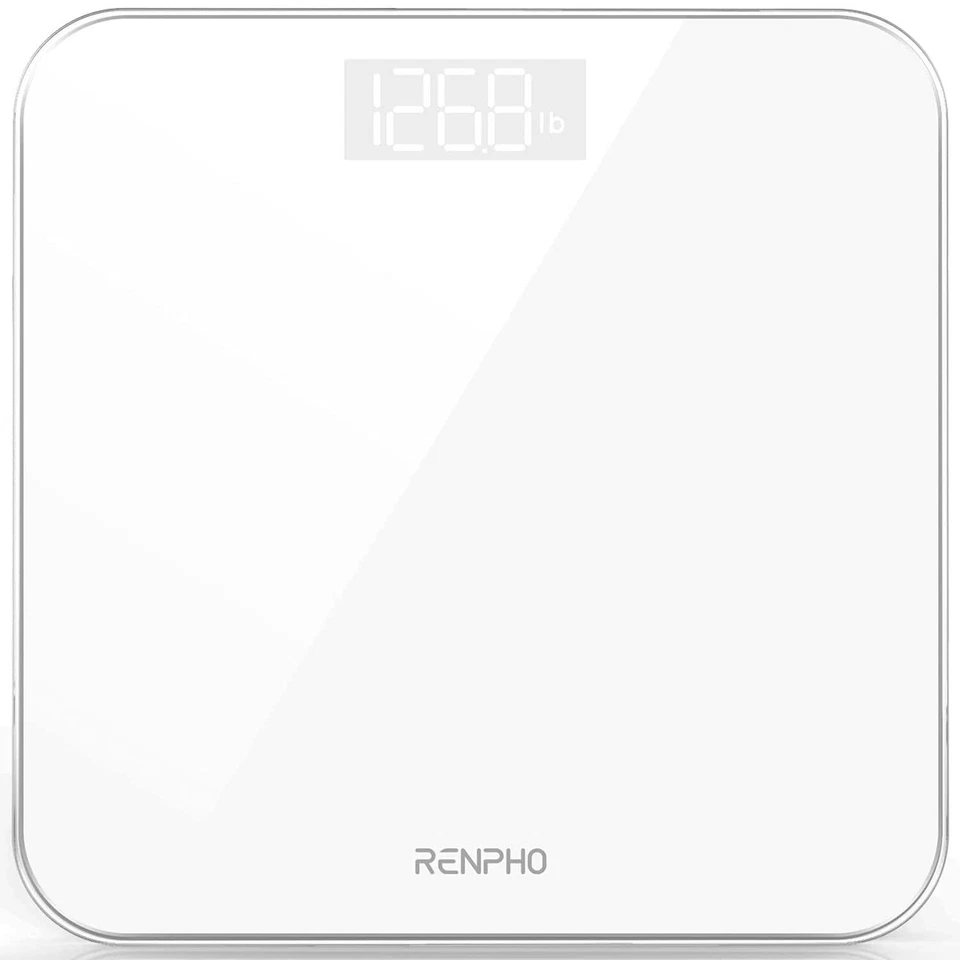 Digital Bathroom Scale Highly Accurate Body Weight Lighted LED Display 400 LB