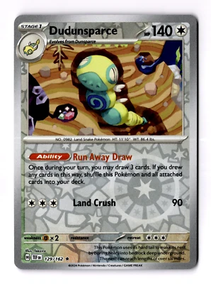 Dudunsparce 129/162 Sv05: Temporal Forces Reverse Holo - Image 1 of 3