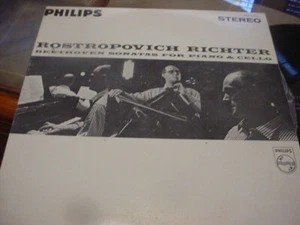 ROSTROPOVICH/RICHTER Beethovan Sonaten, NM 2 LP Set PHILIPS 1964 Stereo - Bild 1 von 2