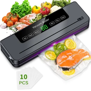 Automatic Vacuum Sealer Machine for Food with 10 Bags, Compact, Built-In cutter - Picture 1 of 12