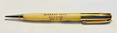 Nuevo de Lote Antiguo 1950 Redipoint LÁPIZ PUBLICITARIO MECÁNICO GIBBARD BROS ELEVADOR Teléfono 65 Foto 1 de 4