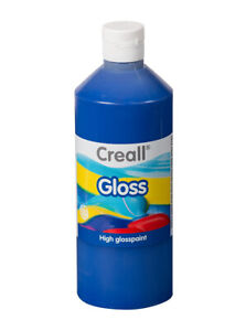 Creall Gloss Glanzfarbe 500 ml Blau Plakatfarbe Farbe Kinder Malen Malfarbe