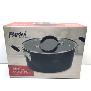Olla apilable de 5 cuartos con tapa de vidrio Parini Cookware - Imagen 1 de 3