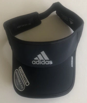 ADIDAS Visera Negra Para Hombre Superlite 2 Aeroready Ajustable 3D Reflectante Logo Nuevo con Etiquetas Foto 1 de 4