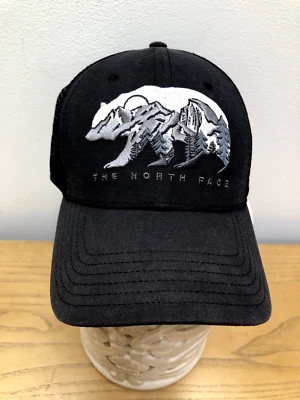 THE NORTH FACE Bear Black & Grey One Size Mesh Snap Back Trucker Hat - Image 1 of 4