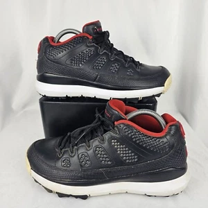 Size 8 - Jordan 9 Retro Golf Bred Black White Red Spiked Golf Shoes Mens - Picture 1 of 9