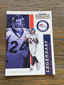 Champ Bailey 2019 Panini Contenders contenders Legendary Contenders #LC-CB Denver Broncos - Imagen 1 de 2