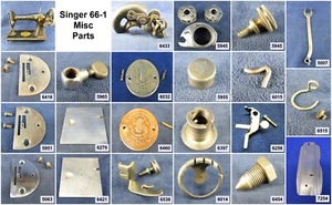 Vintage Singer Sewing Machine Model 66-1 - Choose Your Parts- Free Ship over $30 - Picture 1 of 147