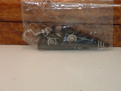 Nuevos pendientes de moda triángulo blanco y negro arte africano para mujer Foto 1 de 2