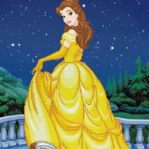 LAST ONDISNEY Diamond Dotz Diamond Embroidery Art Kit "Belle Sparkle"  #DD13-023 - Image 1 of 1